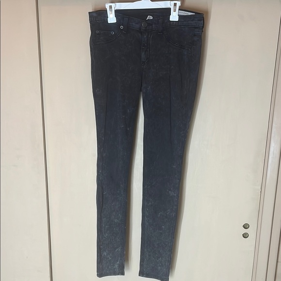 Rag & Bone Women's Black Jean washed out leggings size 28 preowned - Picture 1 of 11